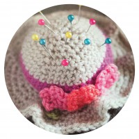 amigurumi hat pincushion