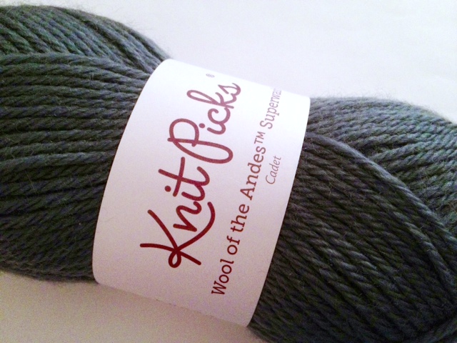 knitpicks wool of the andes superwash in cadet