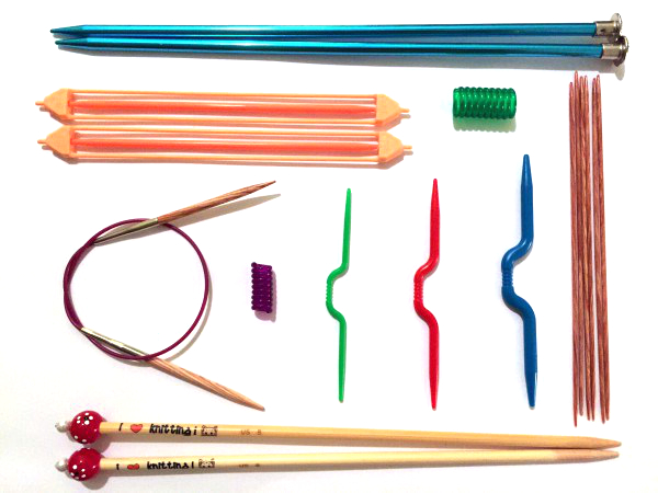 intro to knitting needles