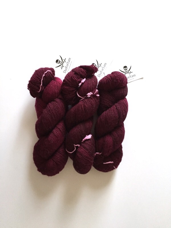 DyeForWool yarn in Burning Fuchsia