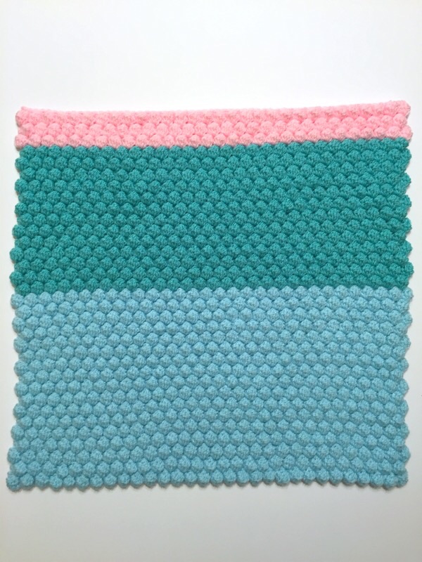 crochet bobble cushion