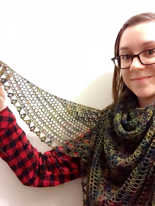 recuerdos de infancia crochet shawl