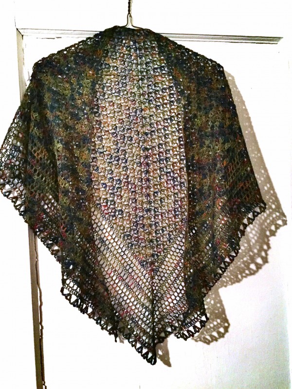 recuerdos de infancia crochet shawl