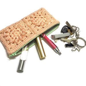 not your granny's granny square clutch