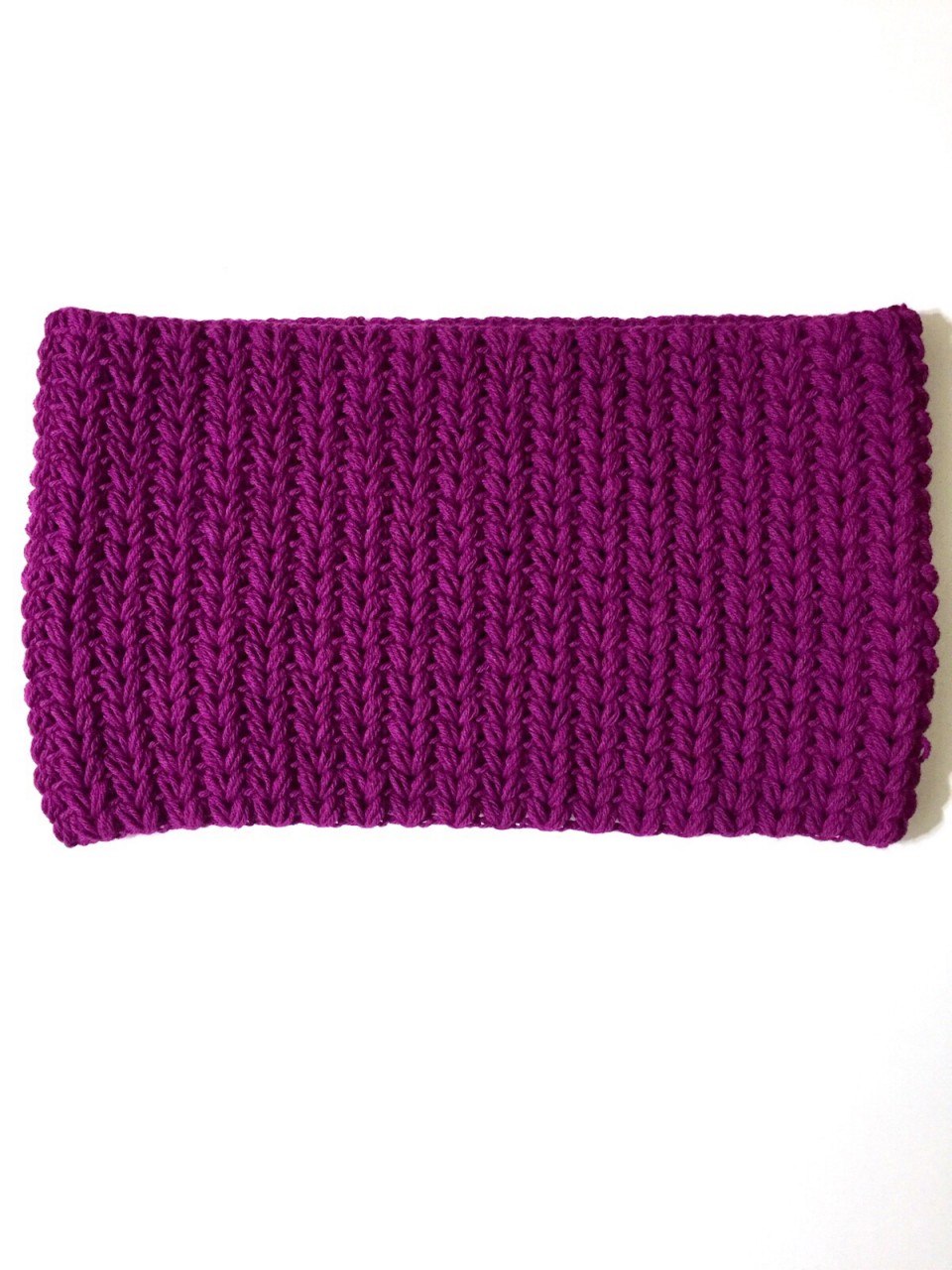 Faux Knit Puffy Cowl