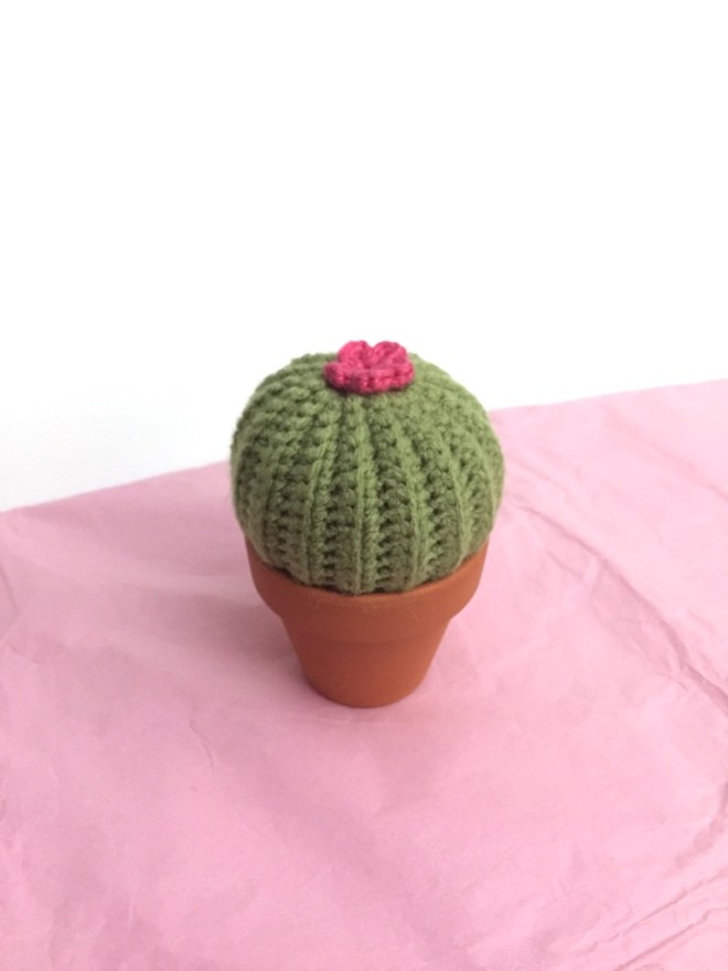 not your average crochet - barrel cactus