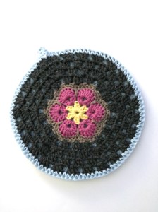 not your average crochet - african flower potholder