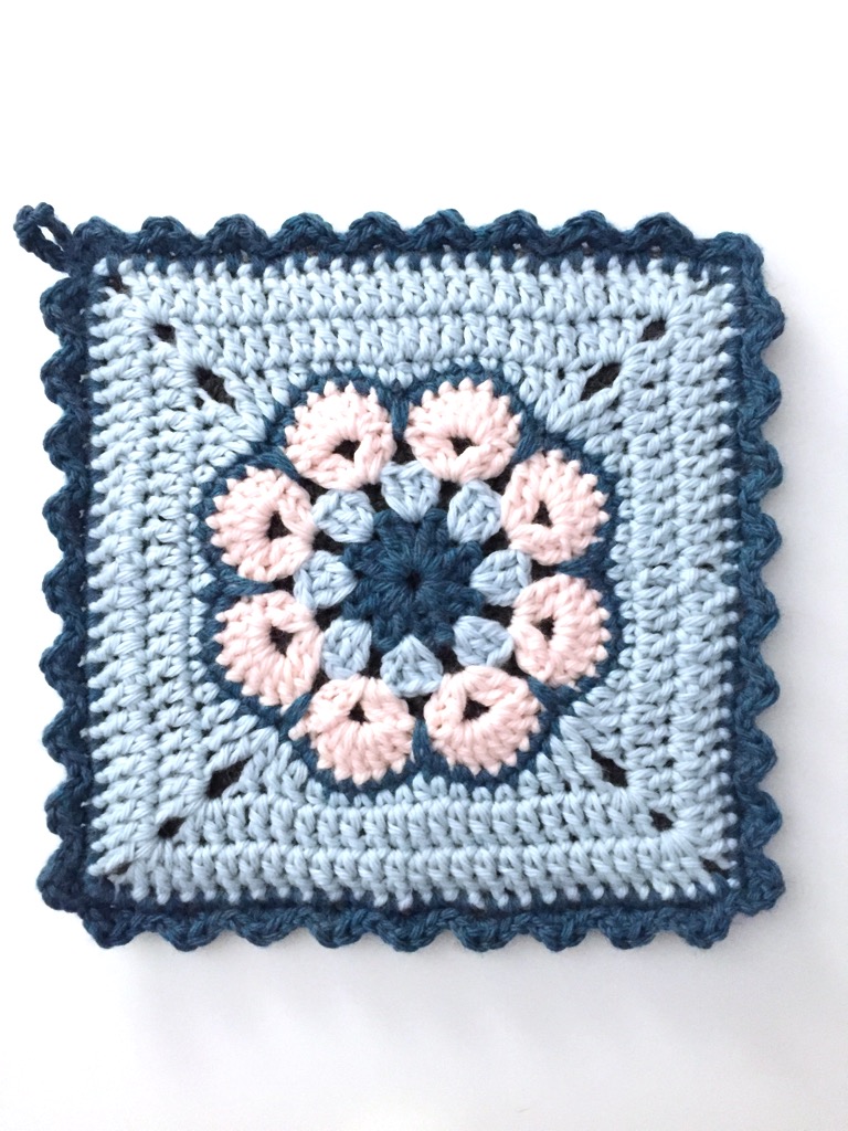 not your average crochet - african flower potholder