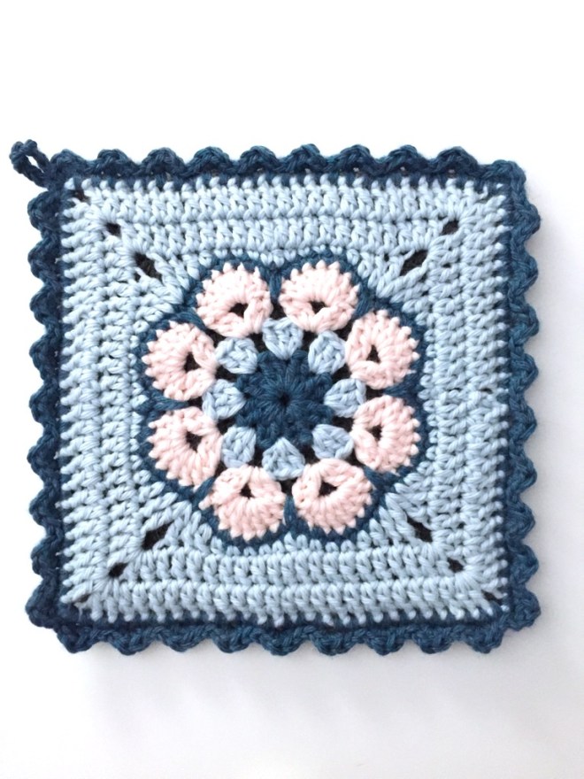 not your average crochet - african flower potholder