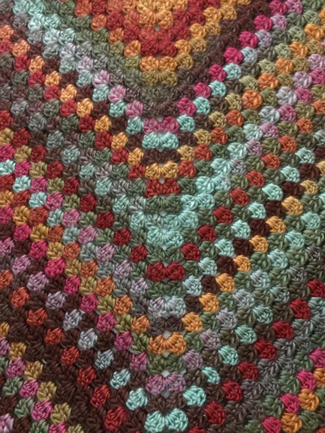 not your average crochet granny shawl